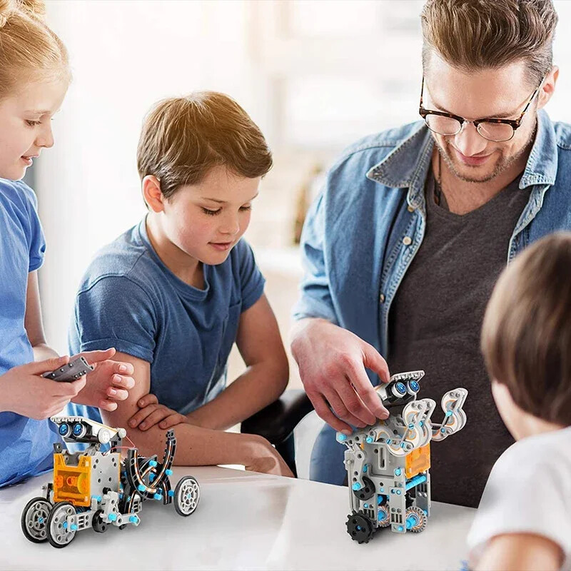 13in1 Solar Powered Robot Science Kit Building Blocks Gift for Kids Electronic