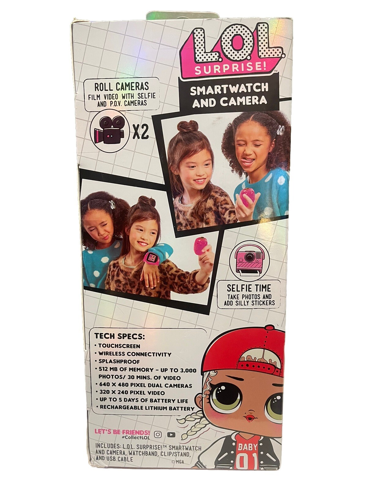 LOL Surprise Smartwatch With Camera, Games,& Interactive;