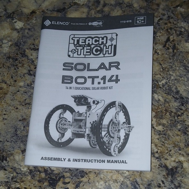 Elenco Teach Tech Solar Bot 14 14-in-1 Solar Robot Kit TTG-615 Ages 10+