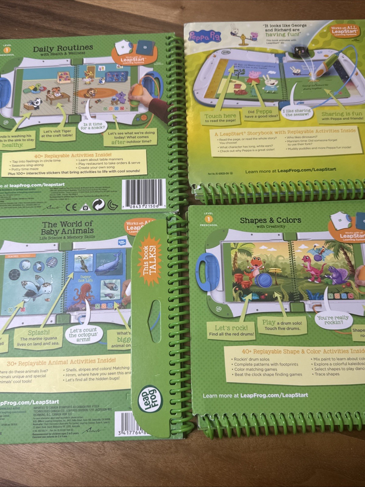 LeapFrog Level 1 Preschool- Lot Of 4