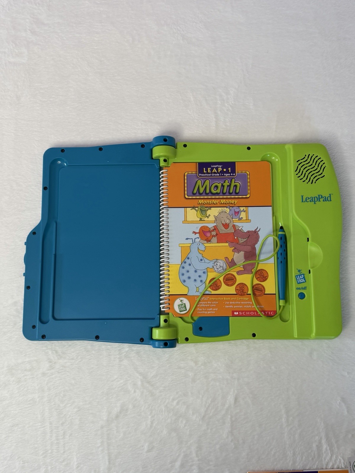 Leapfrog LeapPad Learning Game System Console Model 57-000-01 w/backpack TESTED