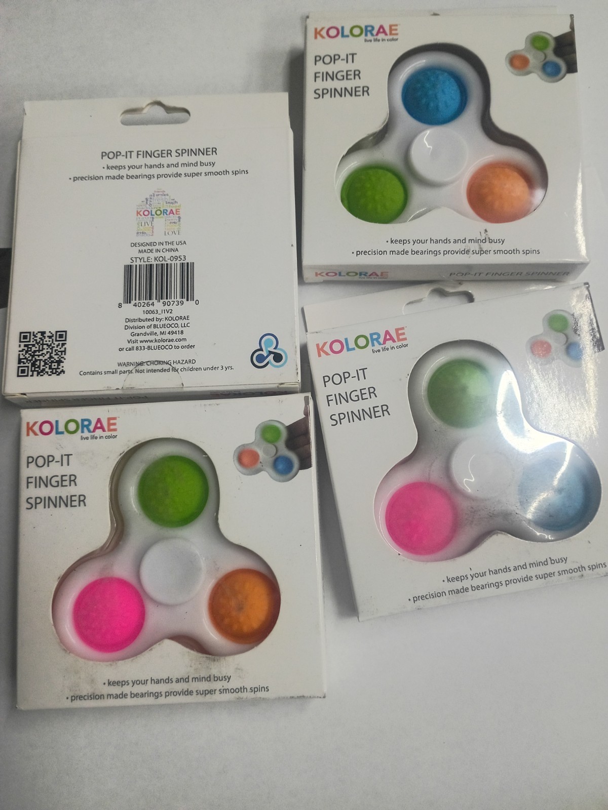 Kolorae Pop-It Finger Spinner Multicolor Ages 3+ 4-7 8-11 Years