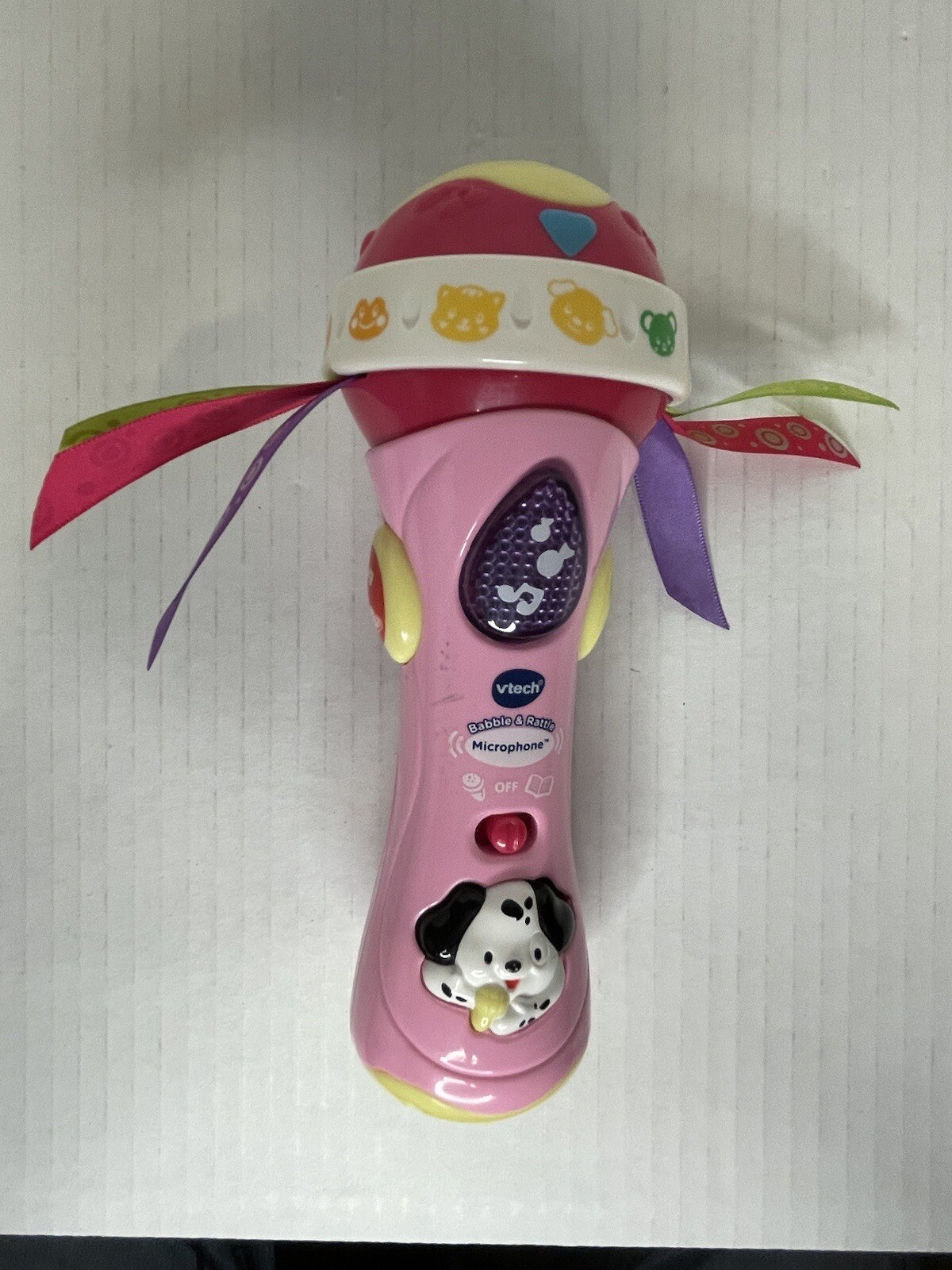 Vtech Microphone Pink Interactive Sing Along Songs Animal Sounds Lights Up Works