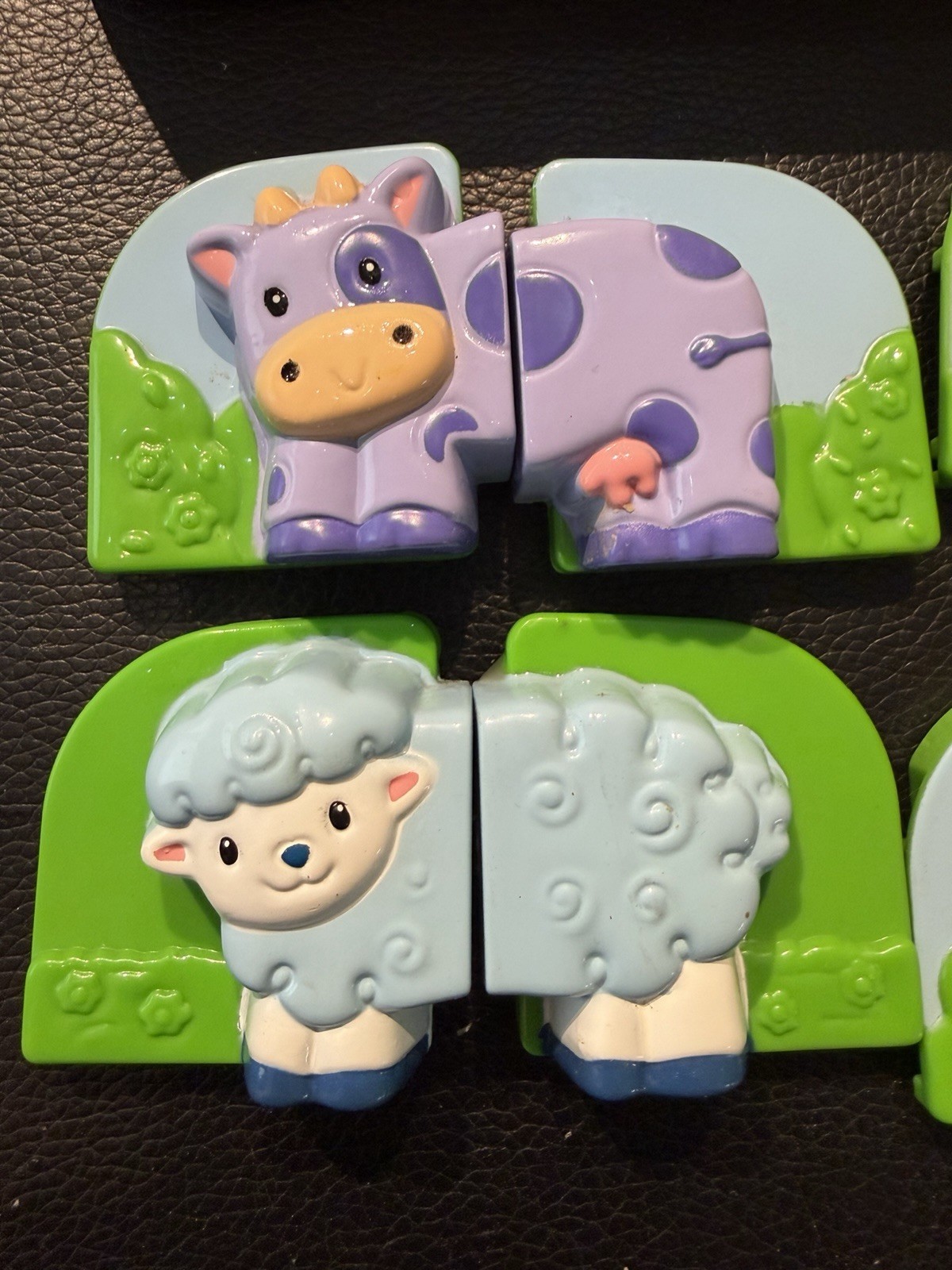 LeapFrog Fridge Farm Animal Puzzle Barn Magnetic Learning Toy Complete Tested