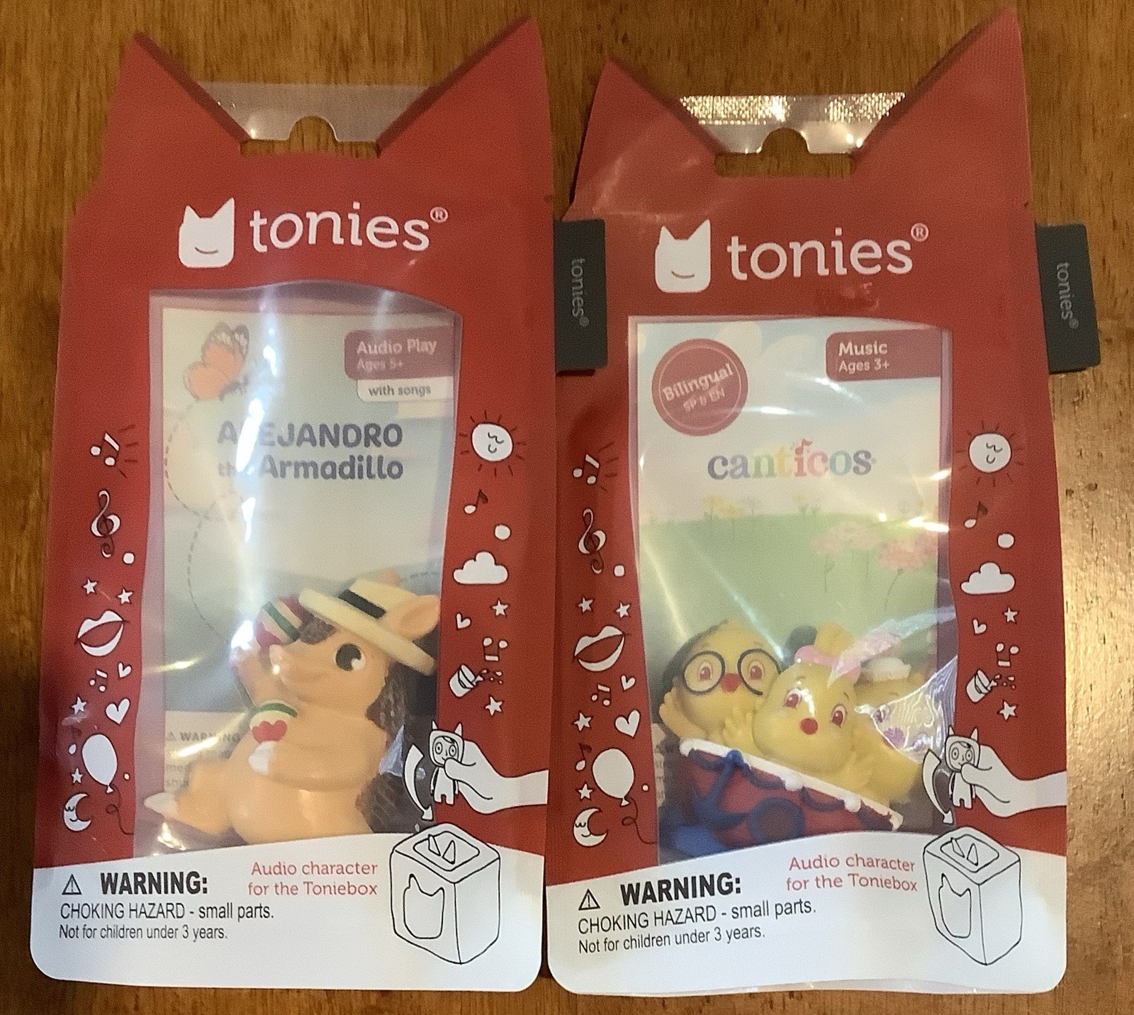 LOT OF 2 ALEJANDRO & CANTICOS Audio figurine Tonie AUDIOBOOK w/ Songs 3+