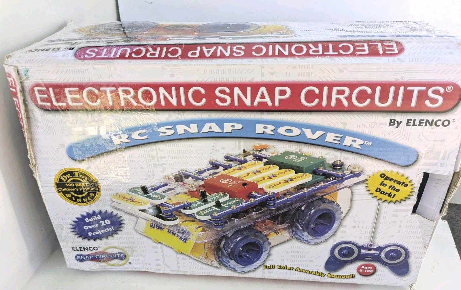 Elenco Snap Circuits RC Snap Rover SCROV-10 Motorized Educational Vintag Toy