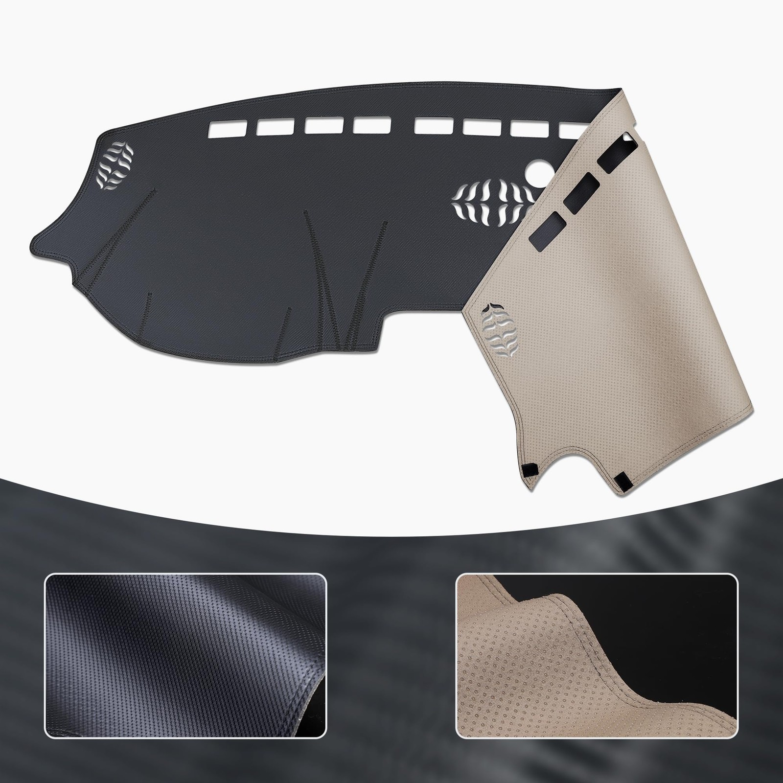 Dashboard Cover for 2019–2025 Dodge Ram 1500 2500 3500 (Without HUD) – Custom