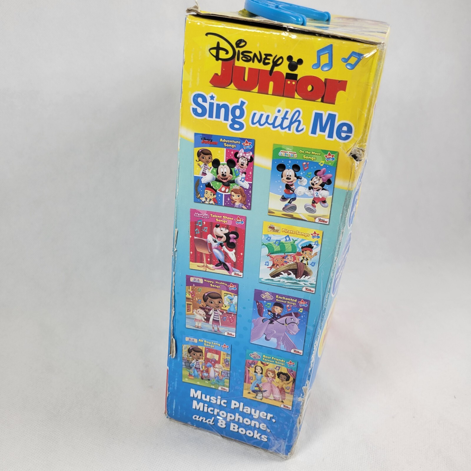 Disney Junior Sing With Me Sing Along Music Player & 8 Book Library New