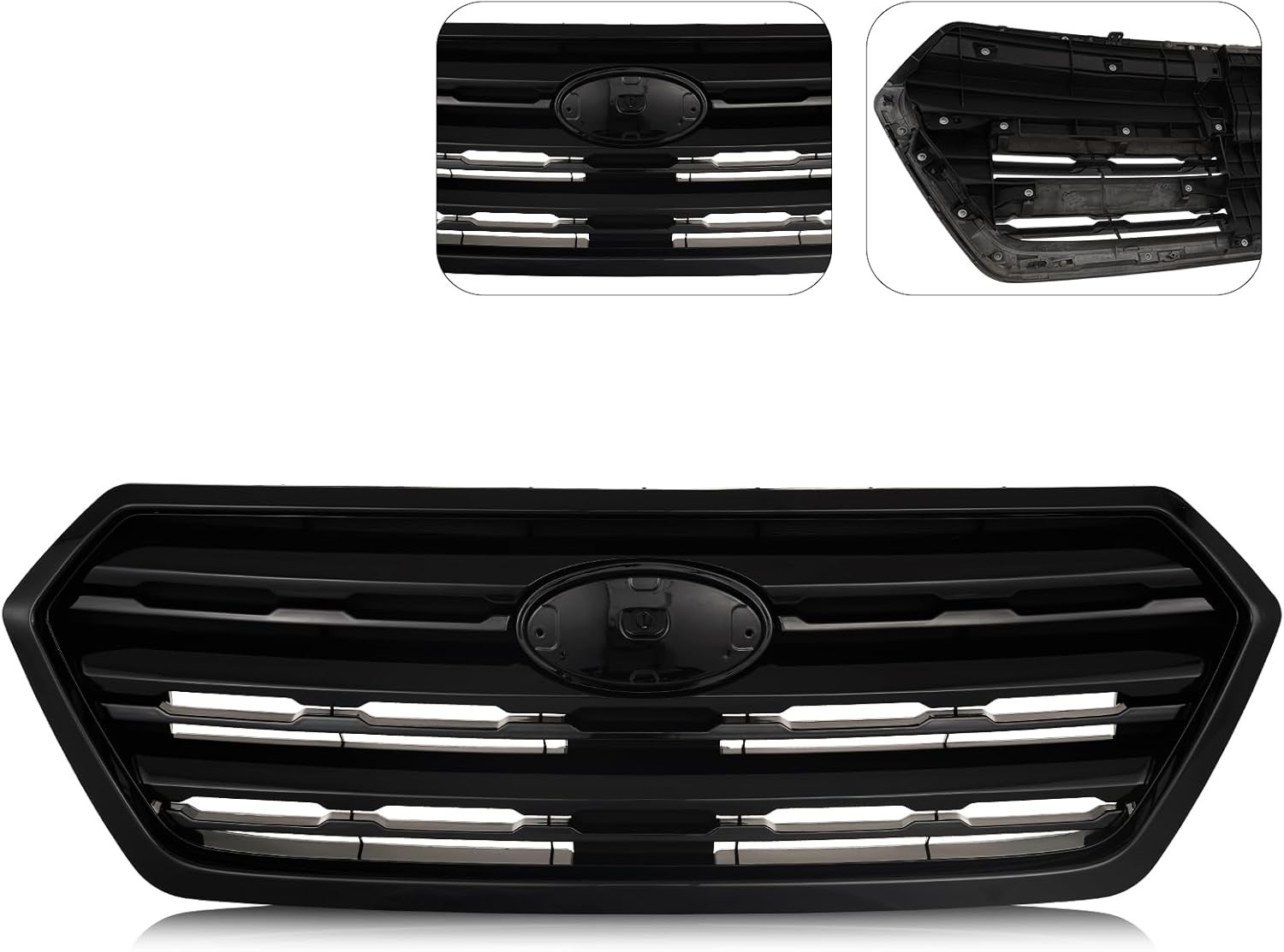 2015-2017 Subaru Outback Front Bumper Grille Glossy Black 91121AL05A SU1200159