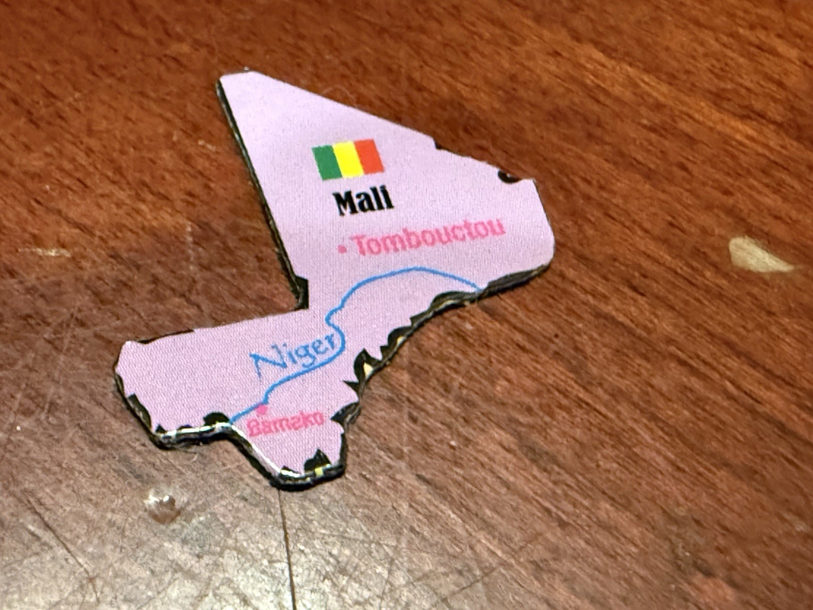 Ata-Boy Magnetic World Map Play-n-Learn Mali 1