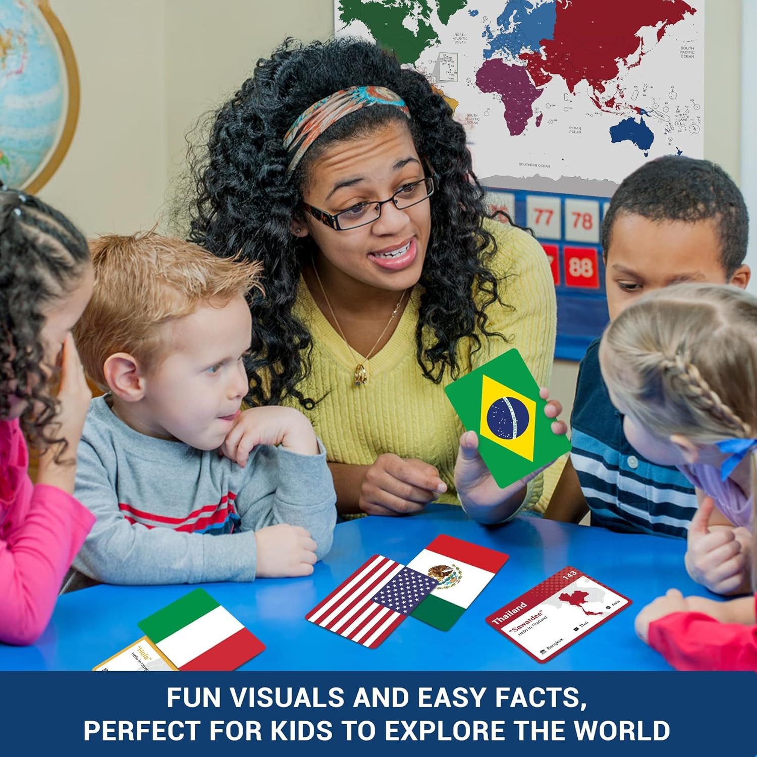 World Flags Flashcards, 245 Countries Flags, Geography Game with World Map – Edu
