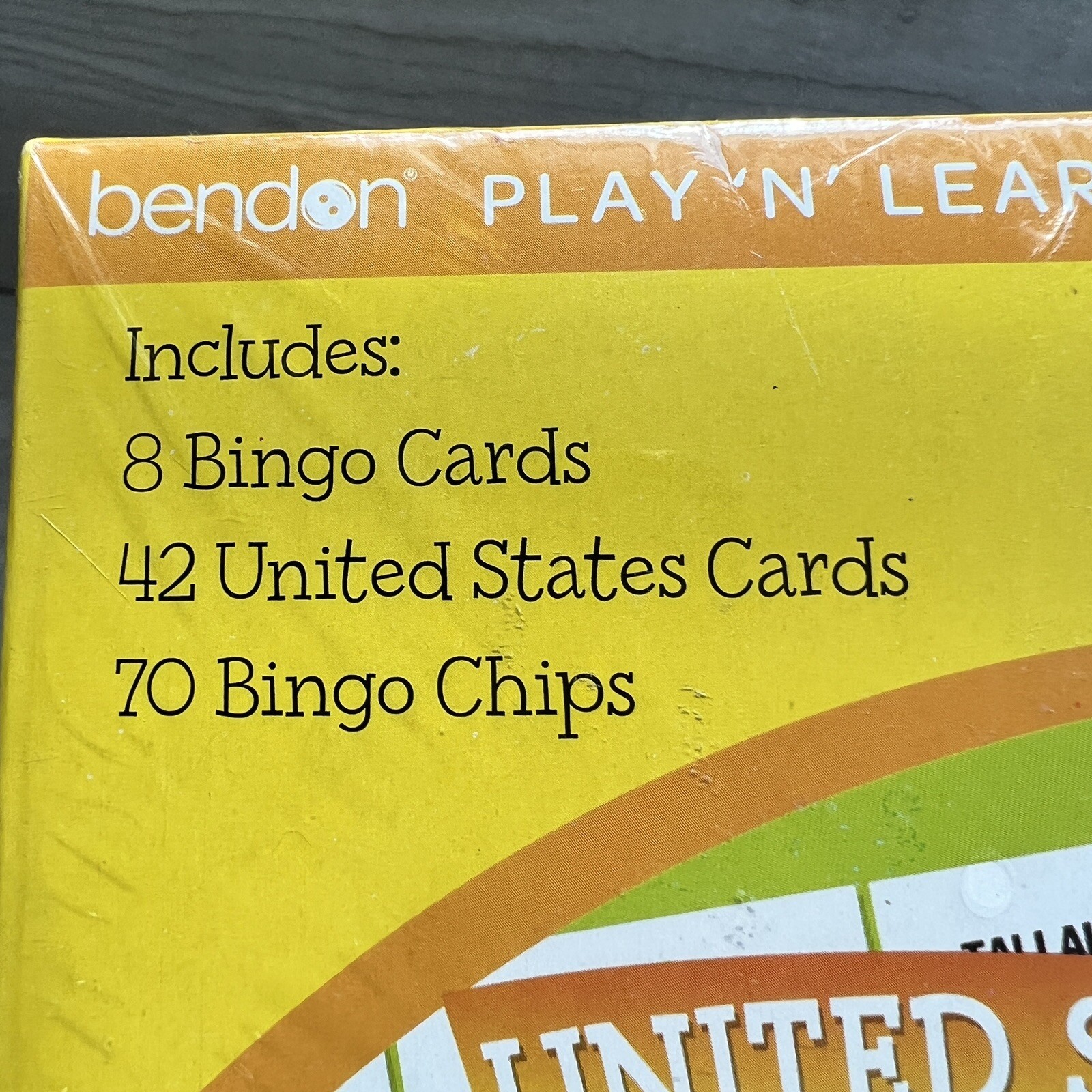 Bendon United States BINGO Play ‘N’ Learn Geography Education Homeschooling Map