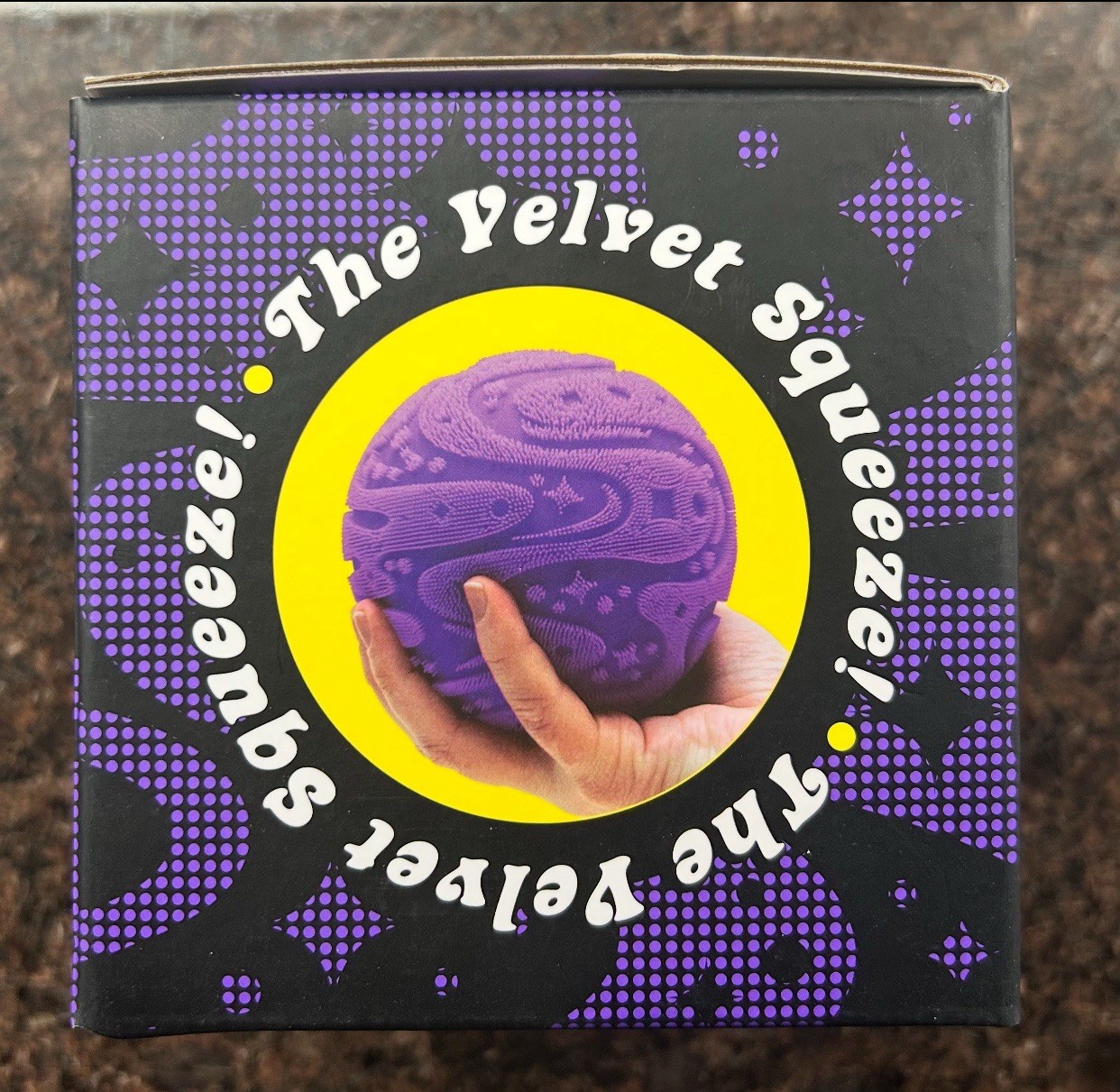 Super NeeDoh FuzzBall The Velvet Squeeze Toy Purple **BRAND NEW**