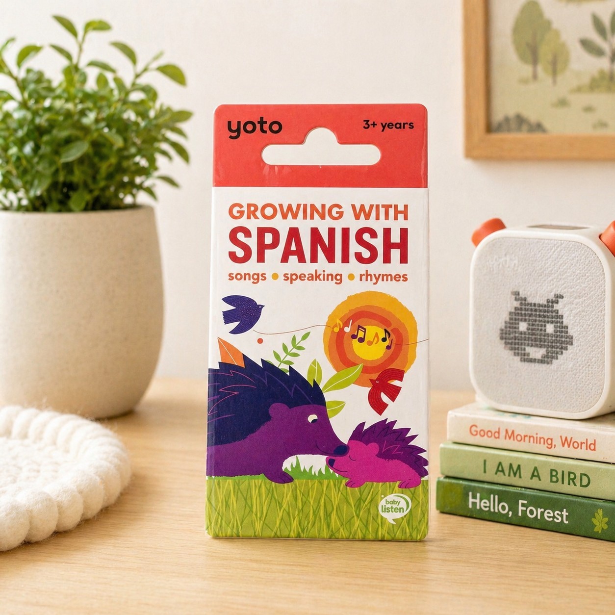 Yoto Card Growing With Spanish NEW Sealed Baby Listen Kids Audio Songs Rhymes 3+