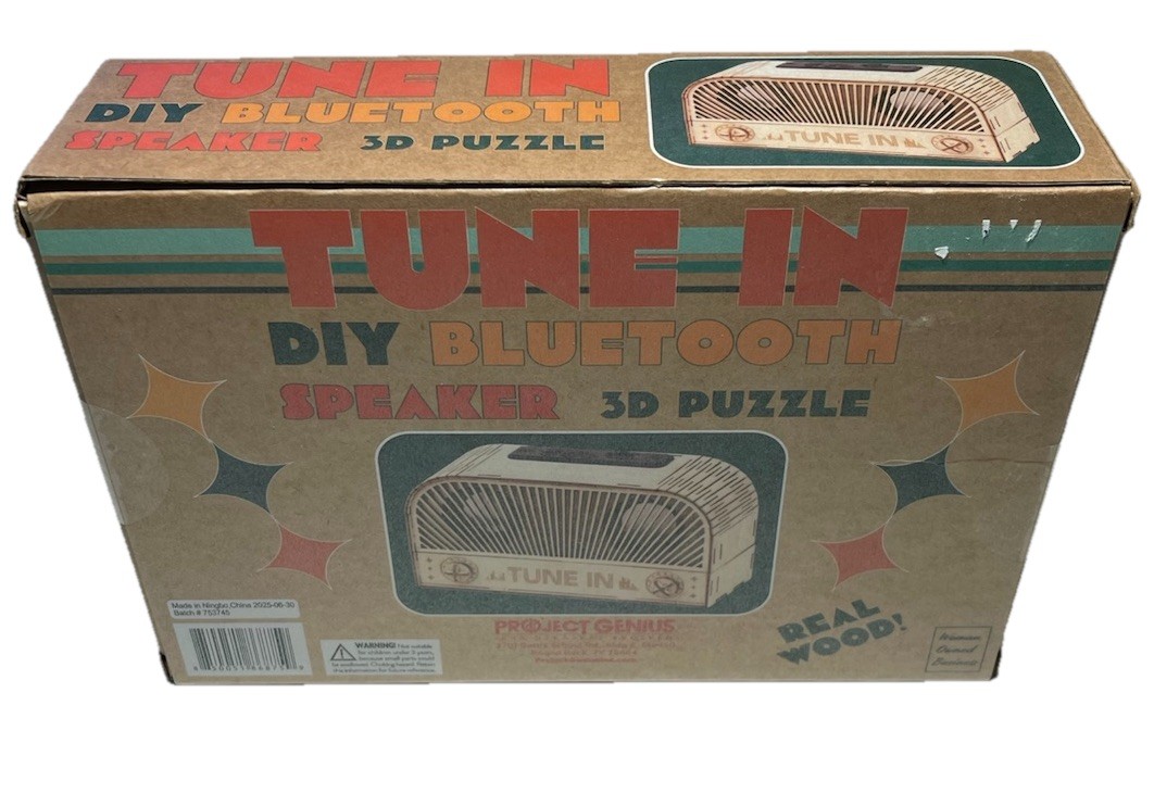 Build Your Own Bluetooth Speakers Kit Real Wood 32pcs Ages 14+ Tune In DIY Stem