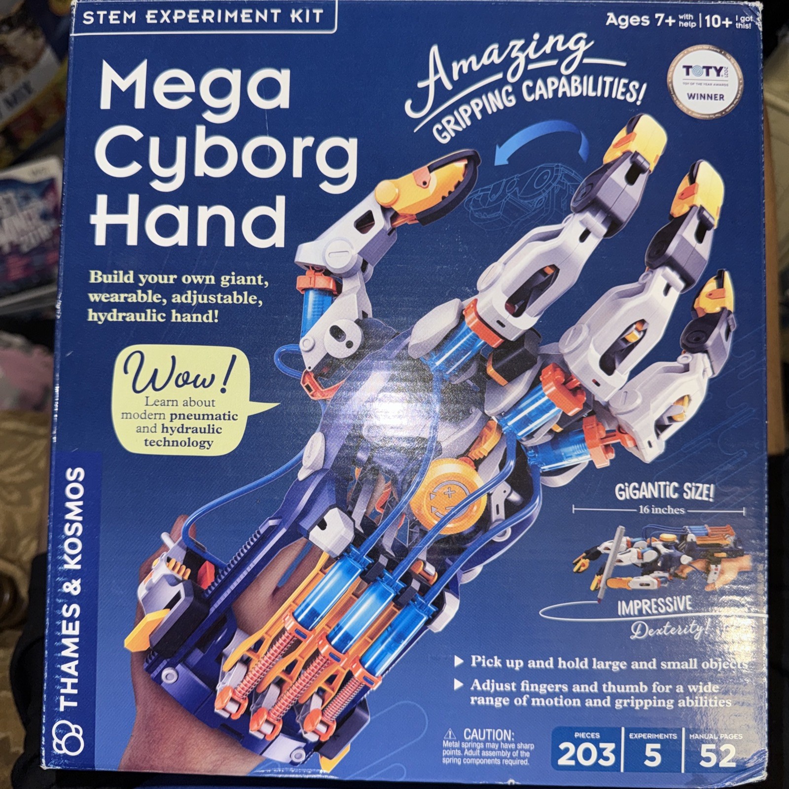 Thames & Kosmos 620501 Mega Cyborg Hand Kit – Multicolor
