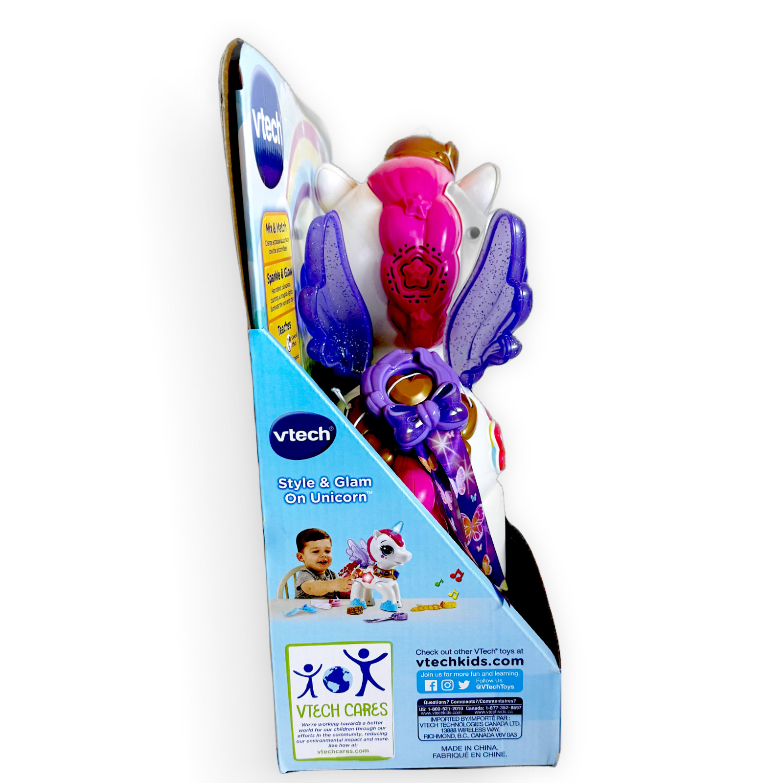 VTech Unicorn Style & Glam On Kids Toy Gift Christmas Birthday Age 18M-Up New