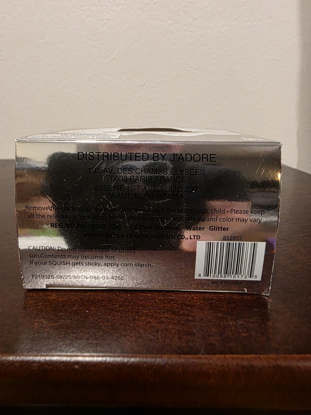 NEW J’Adore Glitter Cloud Super Duper Squishy Tactile Squeeze Toy CLEAR