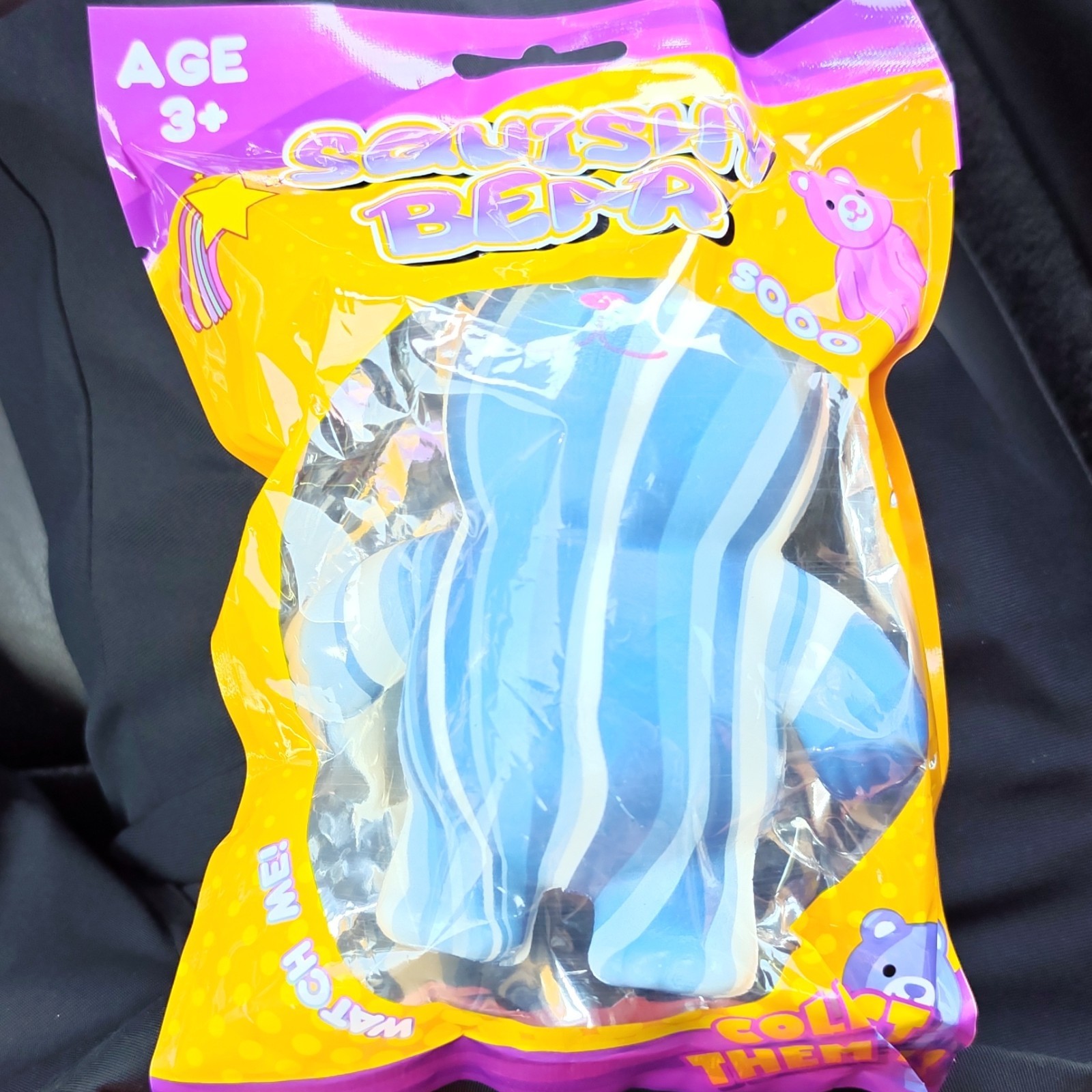 Squeezin Bear Bear Squeezable Stress Reliever Sensory Squeeze Toy Ages 3+