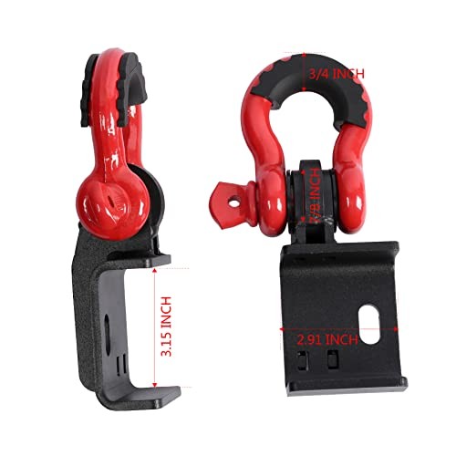 Front Tow Hook Demon, Compatible with 2009-2023 Toyota Tacoma, with 3/4″ D Ring