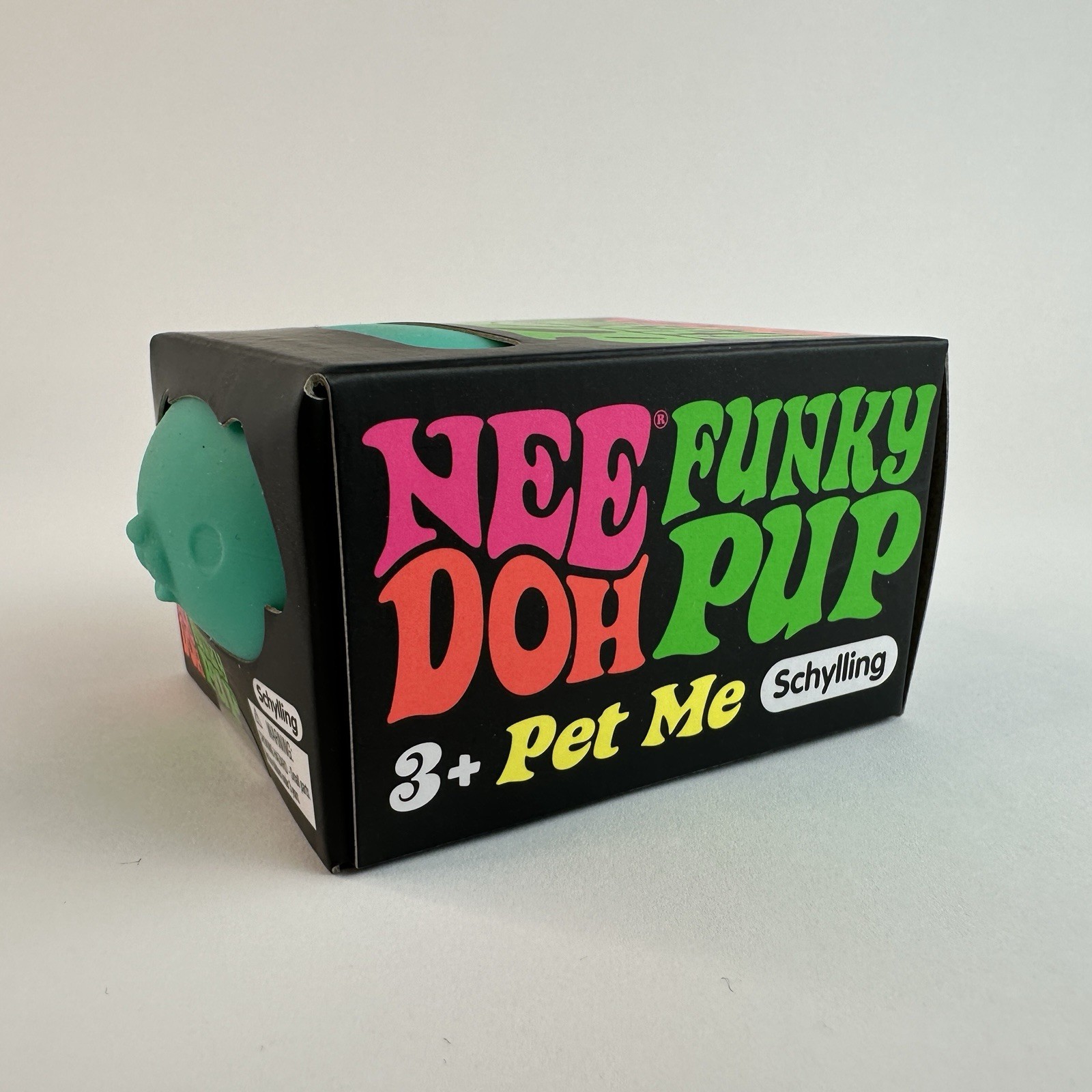 NeeDoh Funky Pup Schylling – Teal Squishy NEW Authentic Nee Doh Pet me