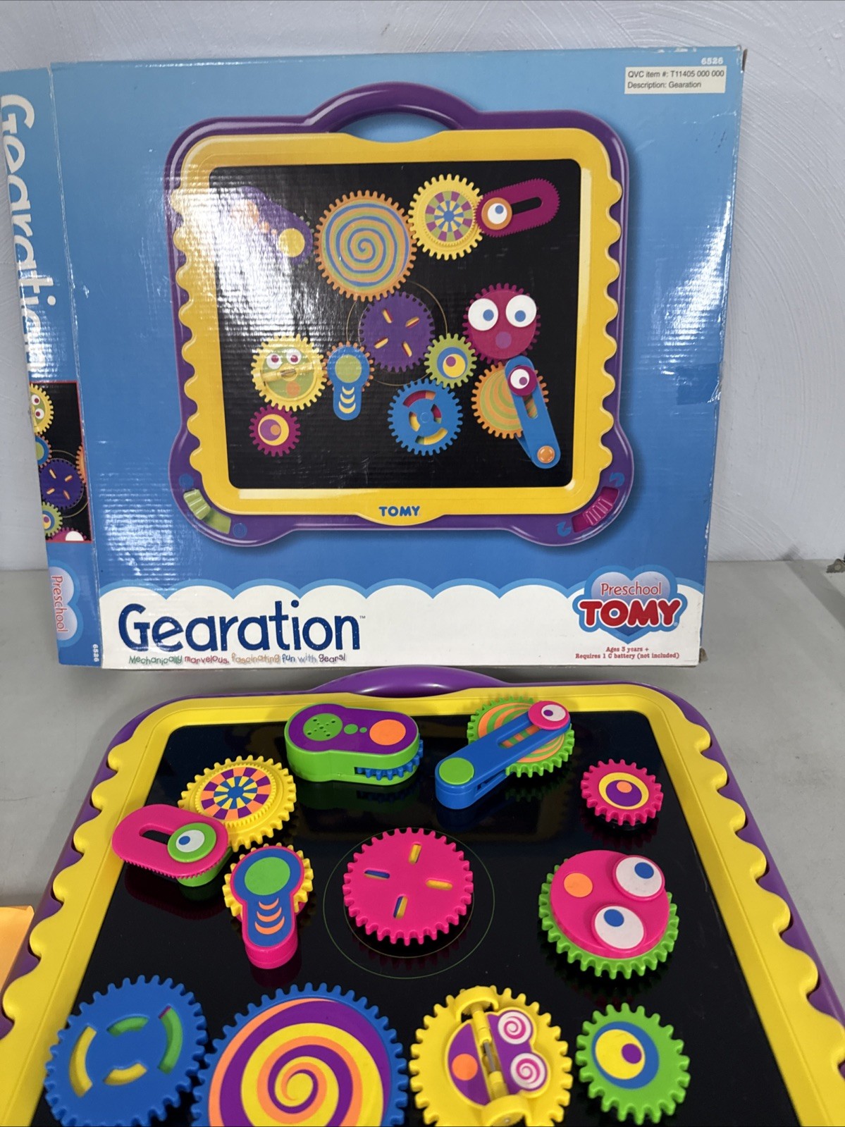 TOMY Preschool Gearation Magnetic Gears Set w/ 11 Gears Working RARE