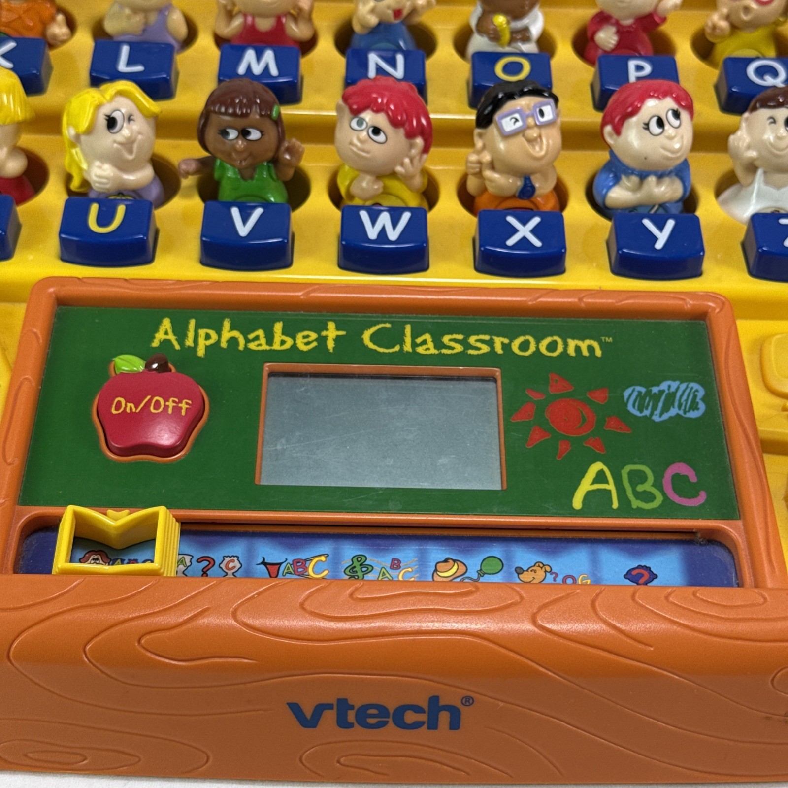 RARE Vtg VTech Interactive Alphabet Classroom Learning Toy Yellow – WORKS!