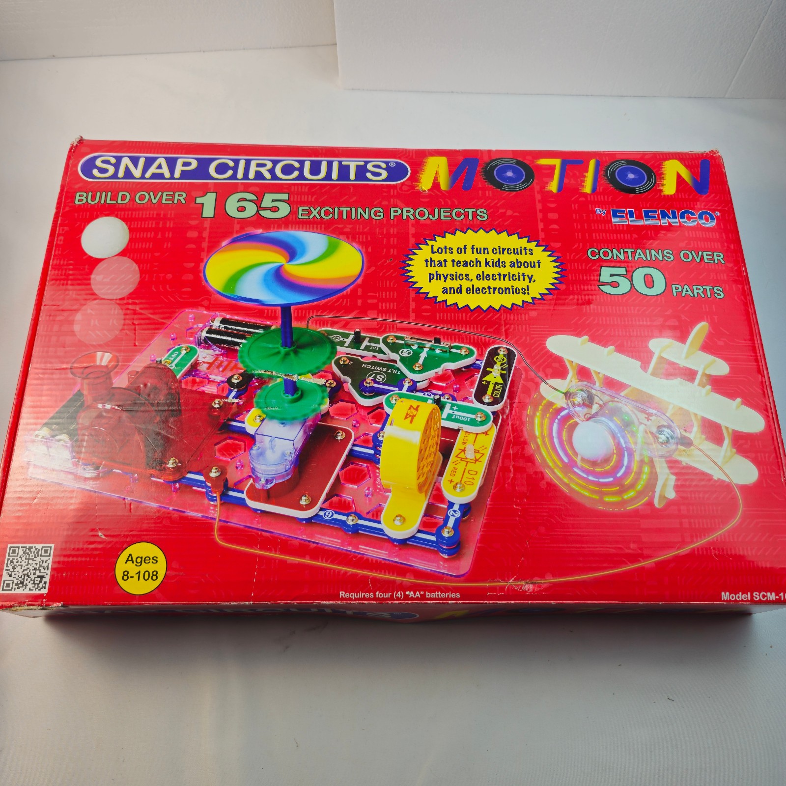 Snap Circuits Motion SCM-165 Elenco 165 Projects Missing Crawler Airplane Parts