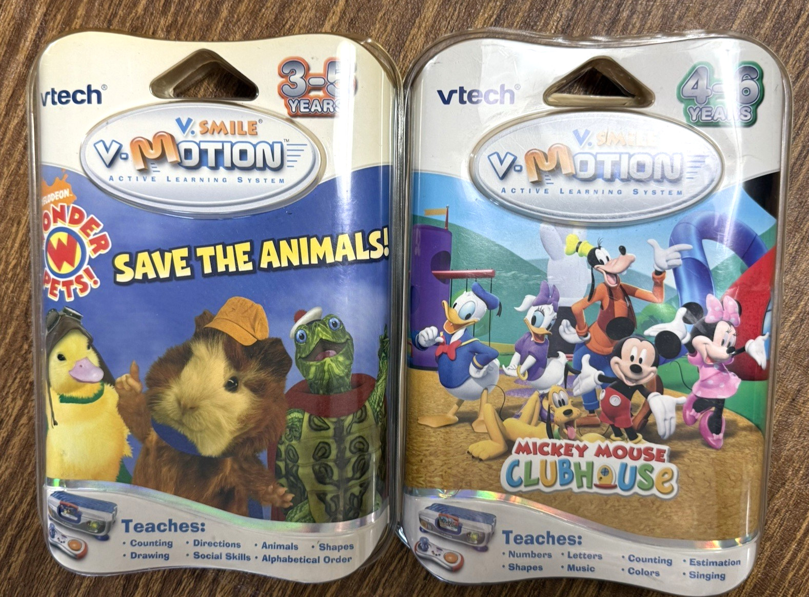 Vtech V.Smile V Motion Games Save The Animals Mickey Mouse Clubhouse NEW