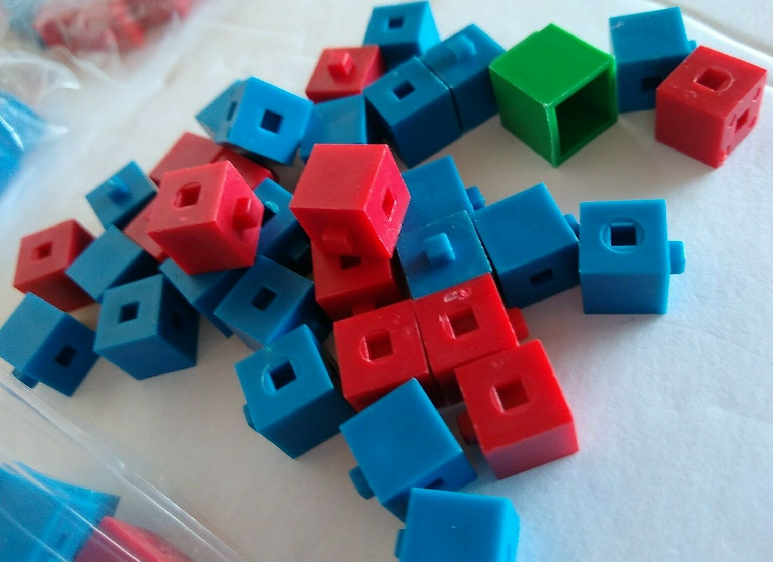 Vintage Cube-O-Gram Set Blocks Manipulative To Teach Basic Math Skills