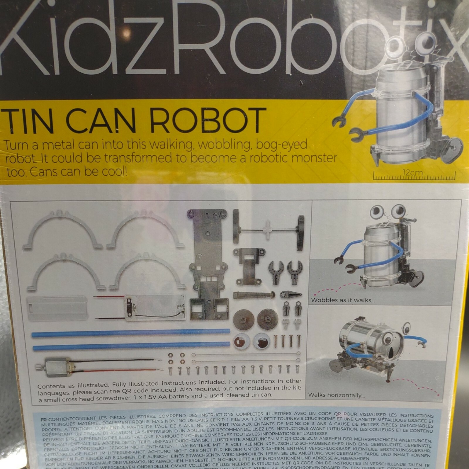 NEW Robot Kit Science Tin Can Fun Mechanics Kidz Robotix Building