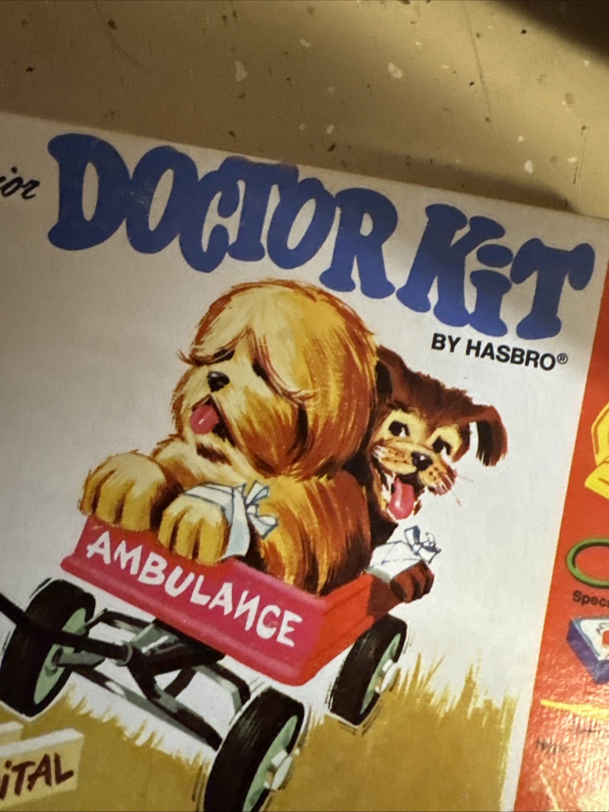 Junior Doctor Kit Box Hasbro 1967 Rare Box Cover Toy