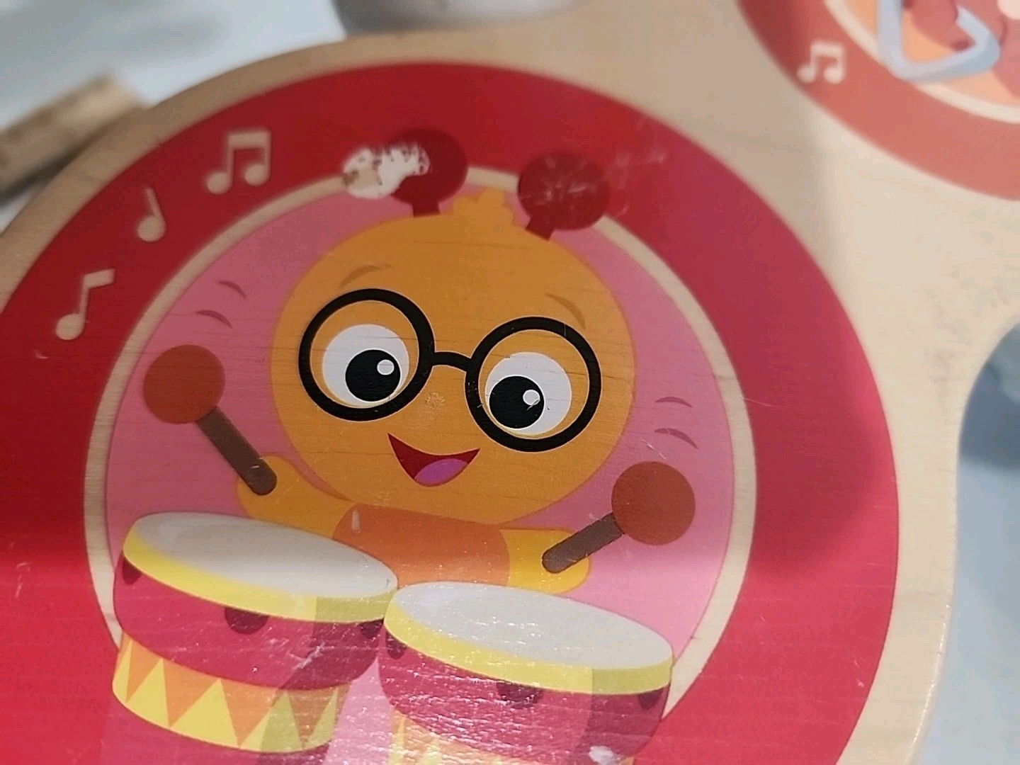 Baby Einstein Together in Tune Magic Touch Drums Wireless Wooden Toddler WORKS!