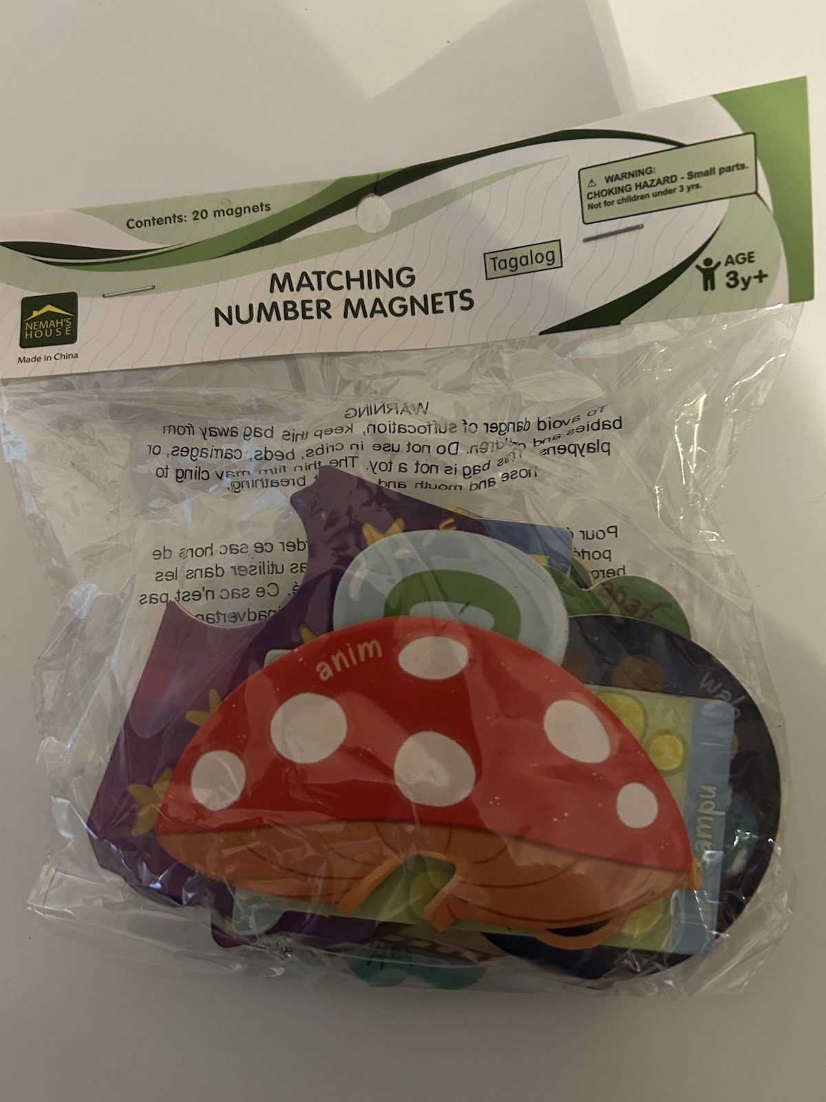 Tagalog Matching Number Magnets Learn Tagalog For Kids Filipino Language Toy