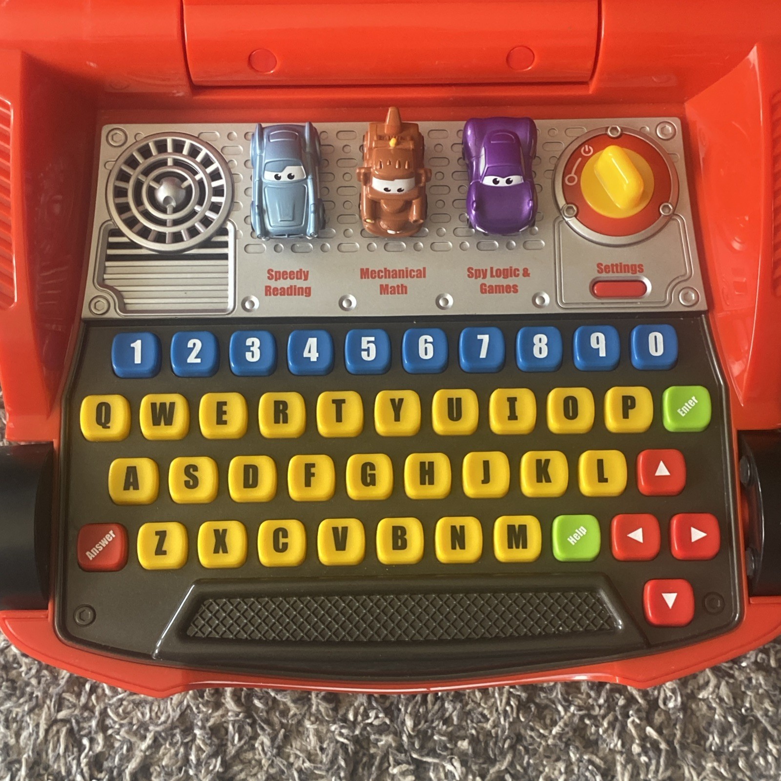 Lightning McQueen Learning Laptop VTech Disney Pixar Cars Educational Works!