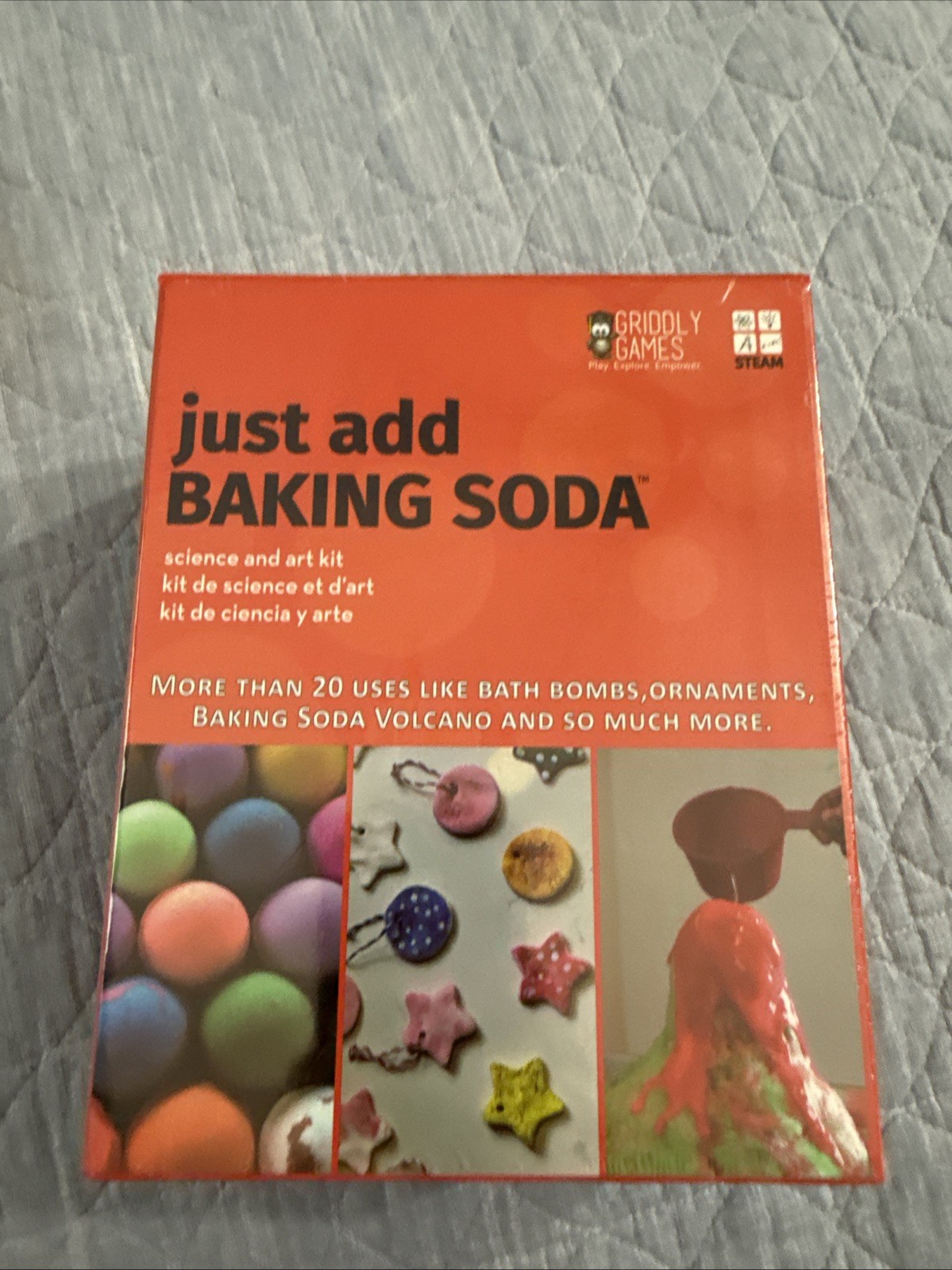 Just Add Baking Soda STEM Toys Griddly Games Science Kits for Kids Age 8-12 NEW