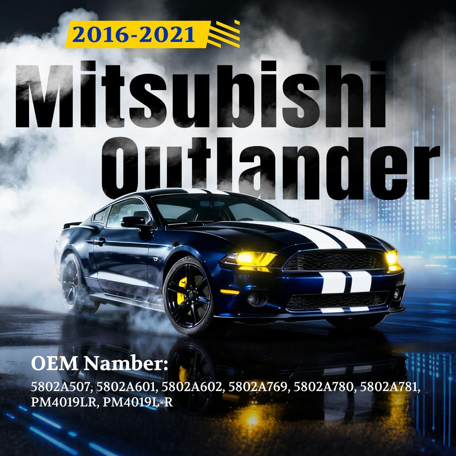 ARANA Rear Hatch Struts Trunk Shocks for Mitsubishi Outlander Black