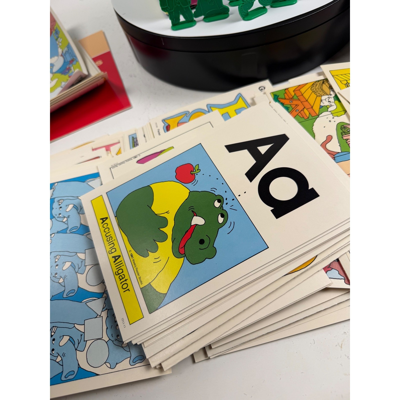 Vintage Sweet Pickles Preschool Program Bus Box Activity Cards ’87 Weekly Reader