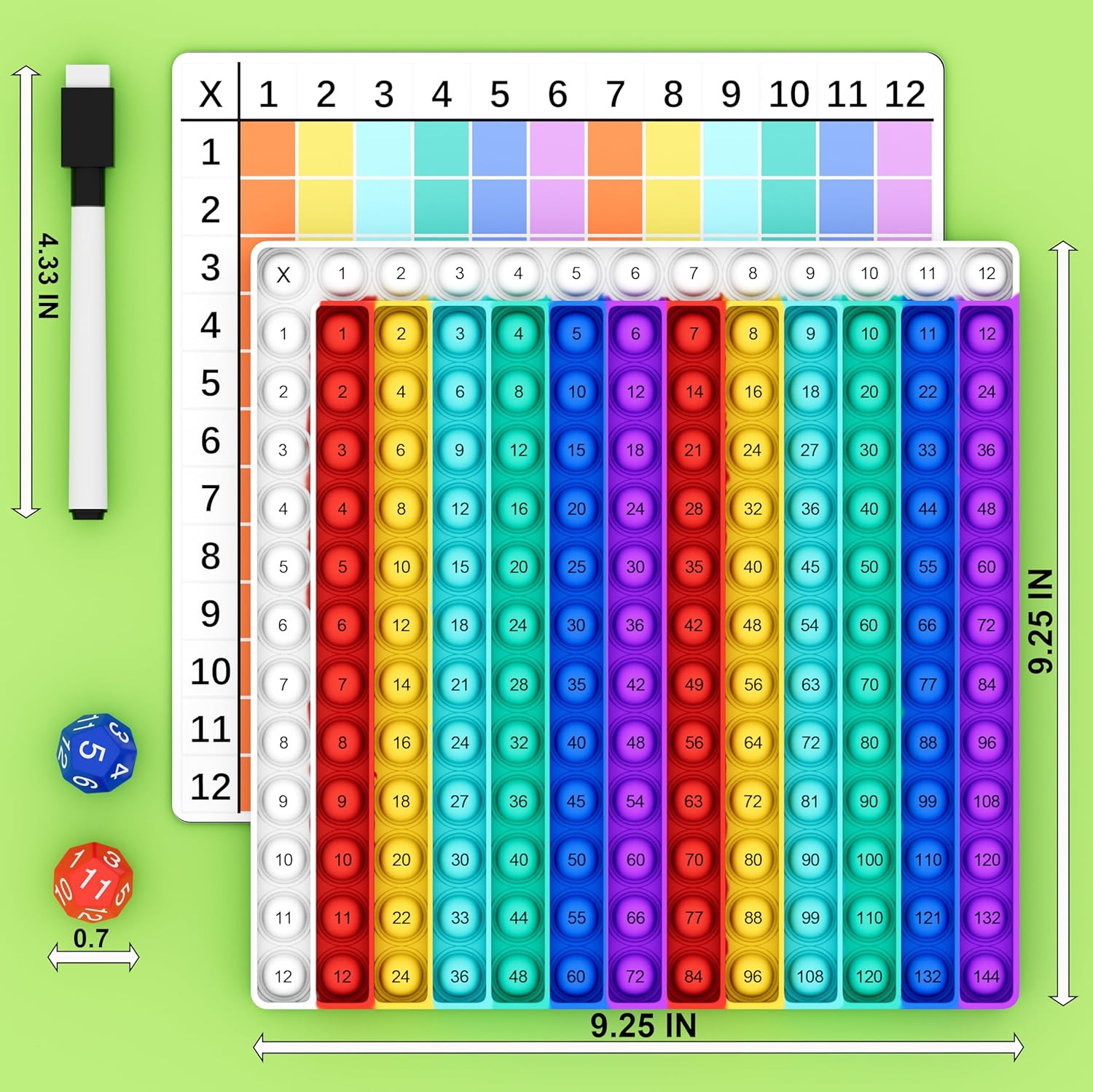 Multiplication Chart Pop It – Multiplication Game Board Multiplication Pop It