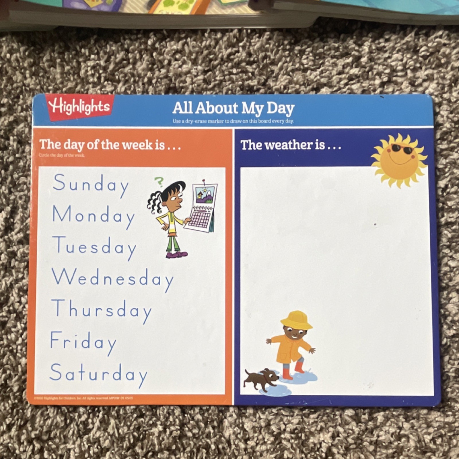 Highlights Write-On Wipe-Off Preschool Activity Books Alphabet/Letters 3-5 yrs