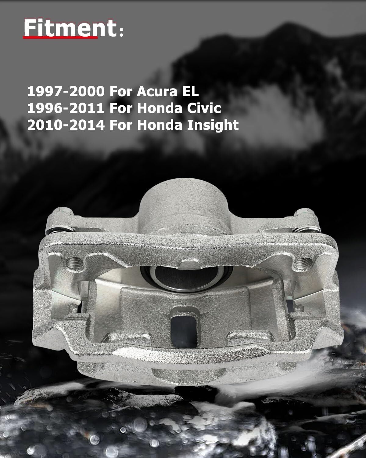 cciyu Front Left & Right Brake Calipers With Bracket 19B1832 19B1833 For Acura
