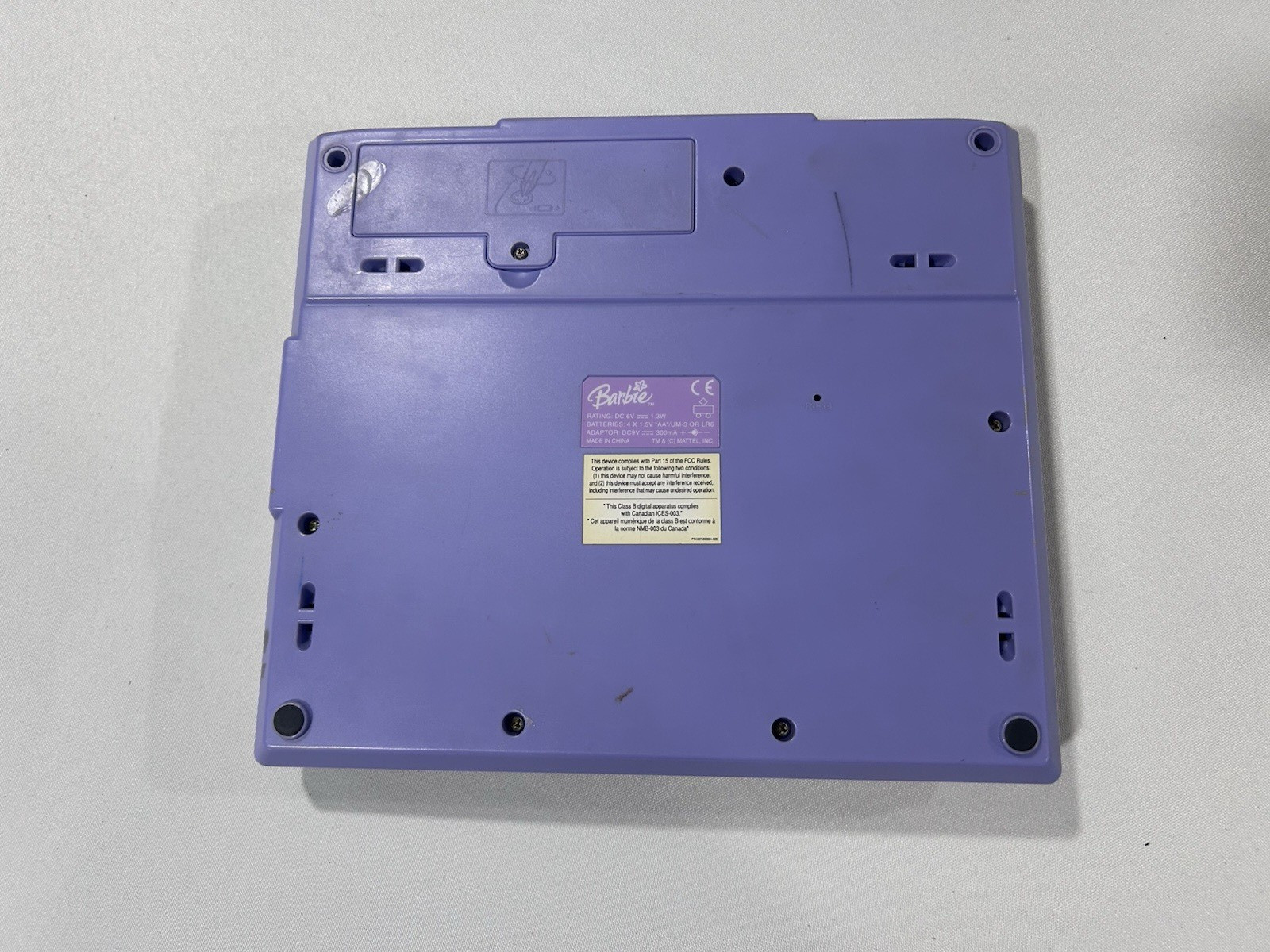 Vintage Mattel Barbie B-Book Kids Educational Learning Laptop Toy Interactive