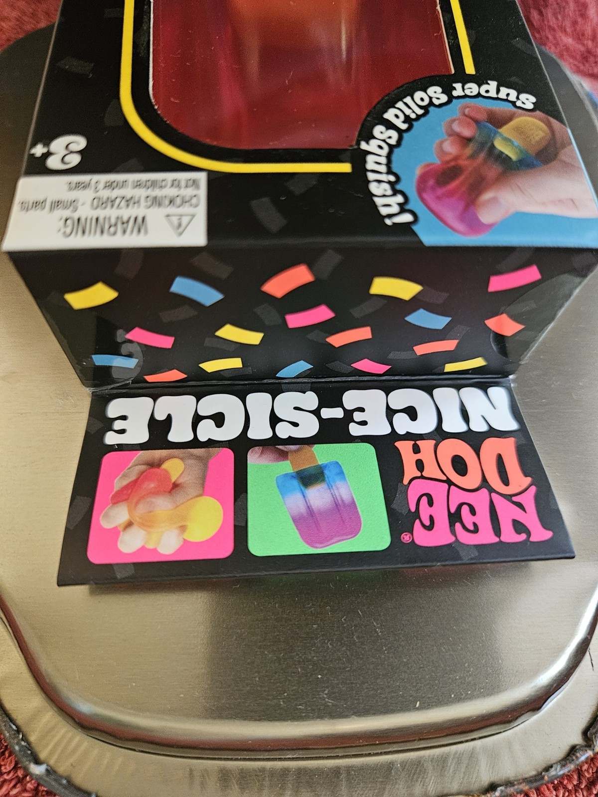 AUTHENTIC Nee Doh Nice-Sicle Popsicle Pink/Orange Brand New Unopened And Sealed