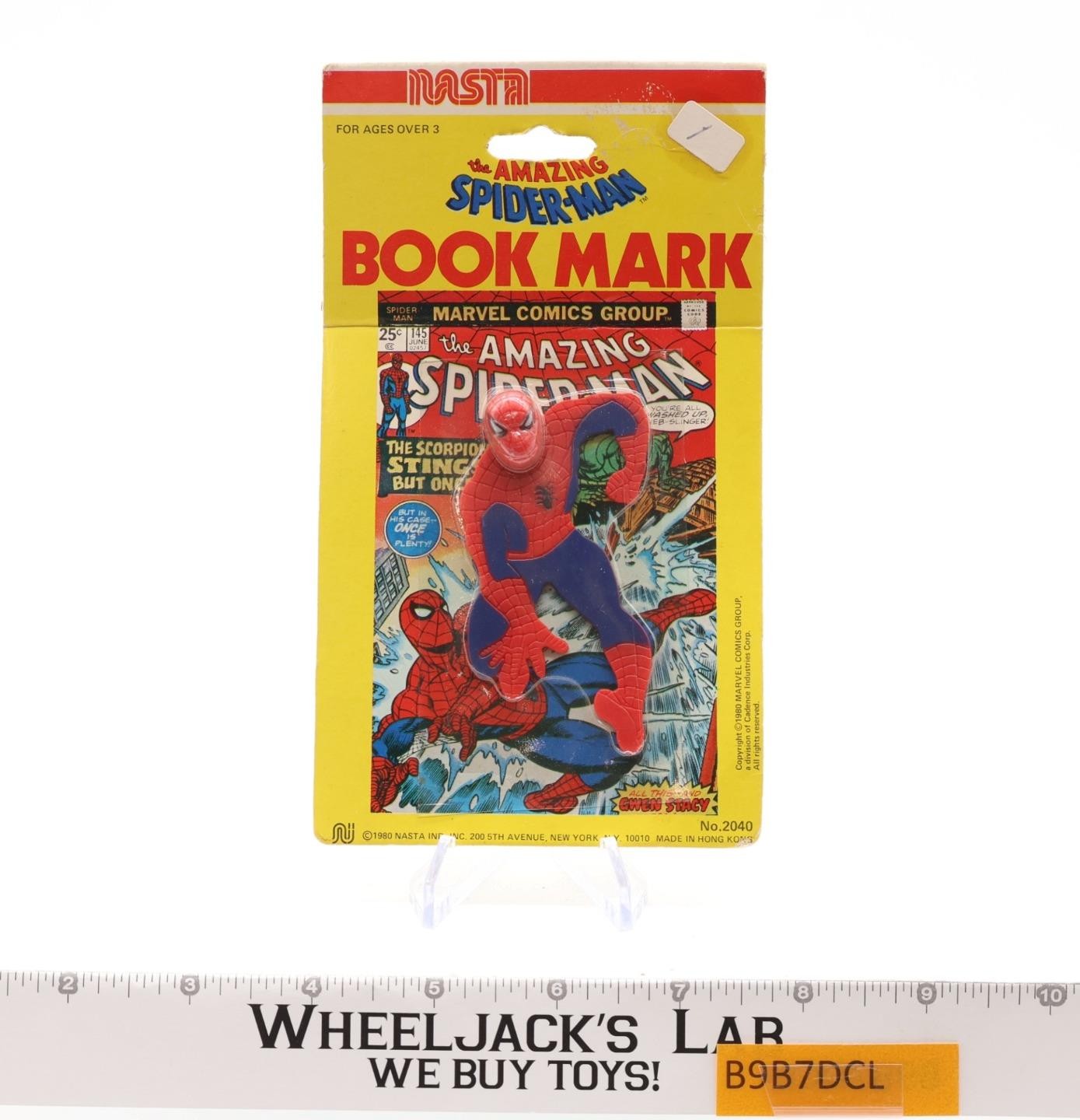 Spider-Man Book Mark 1980 Nasta Vintage Marvel NEW MOSC SEALED