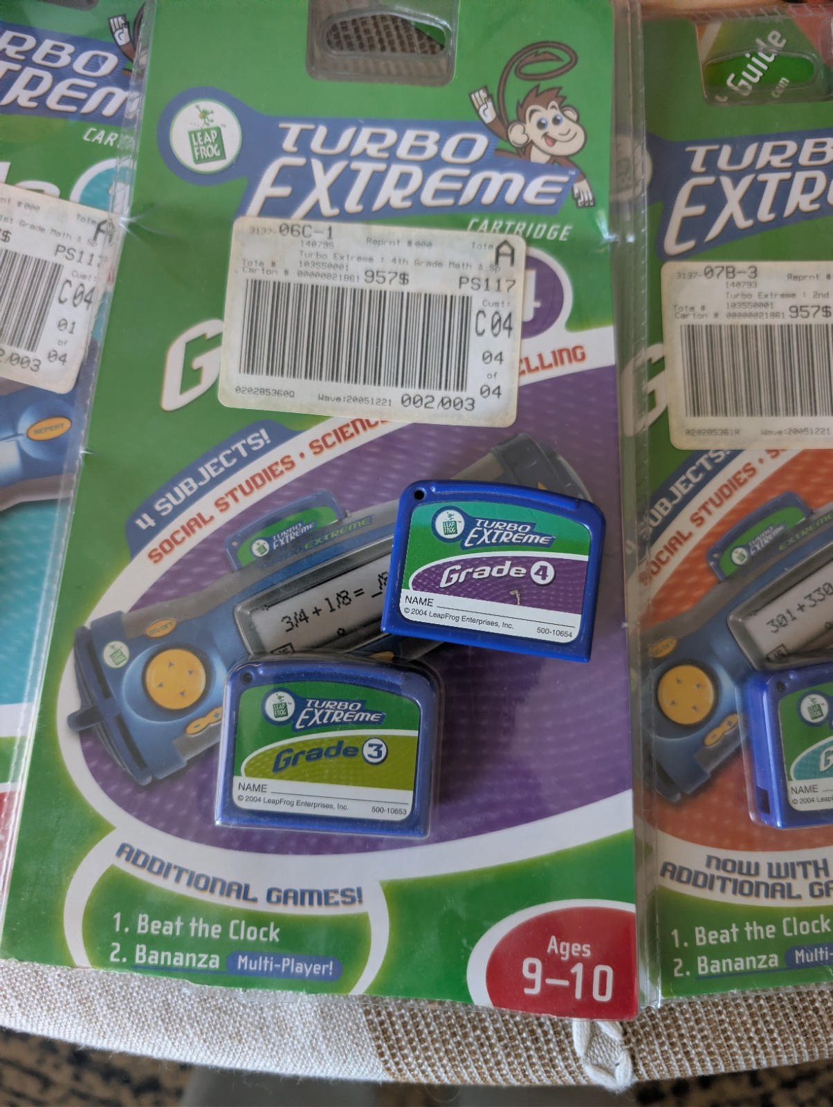 Leapfrog Turbo Extreme Vintage Game Cartridges