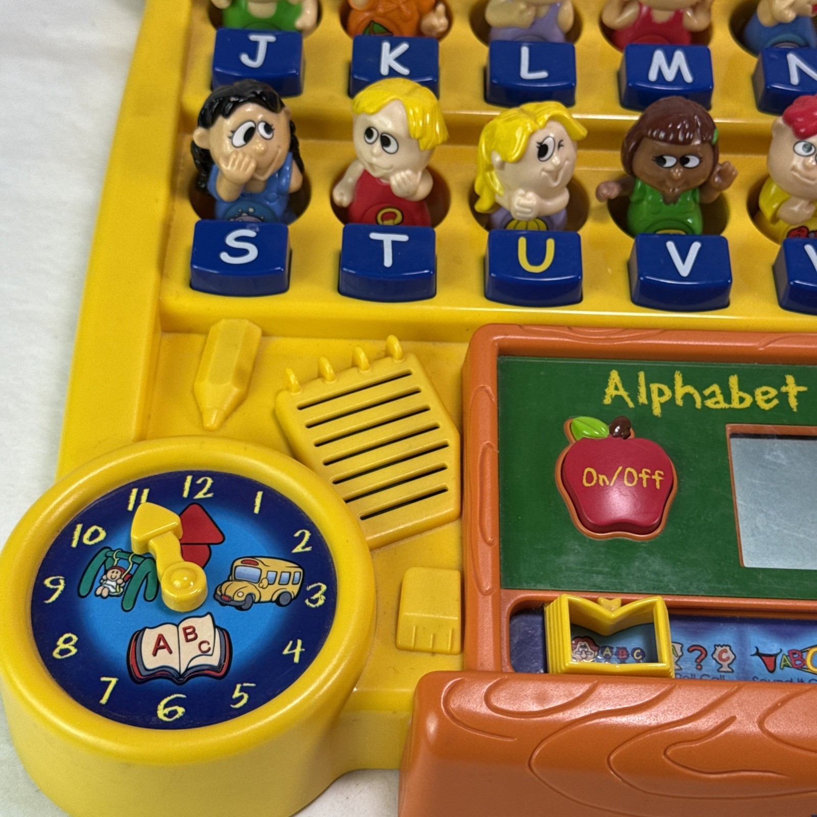 RARE Vtg VTech Interactive Alphabet Classroom Learning Toy Yellow – WORKS!