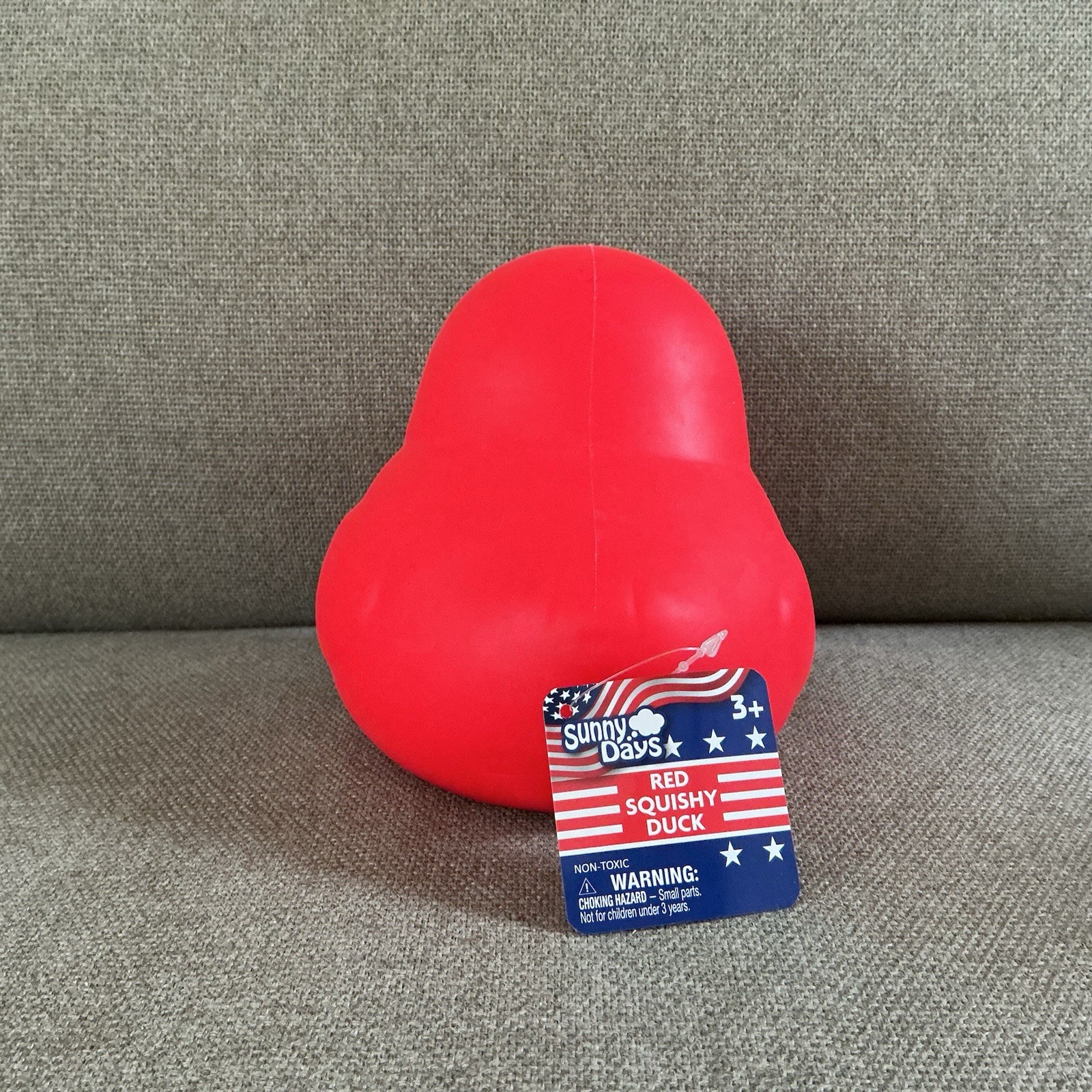 Sunny Days Duck Squishy Duck Red Patriotic Brand New with Tags