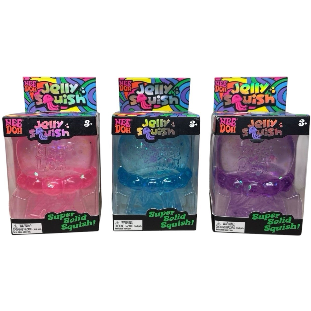 NeeDoh JELLY SQUISH Viral Schylling Nee Doh Jellyfish [x1 RANDOM] AUTHENTIC