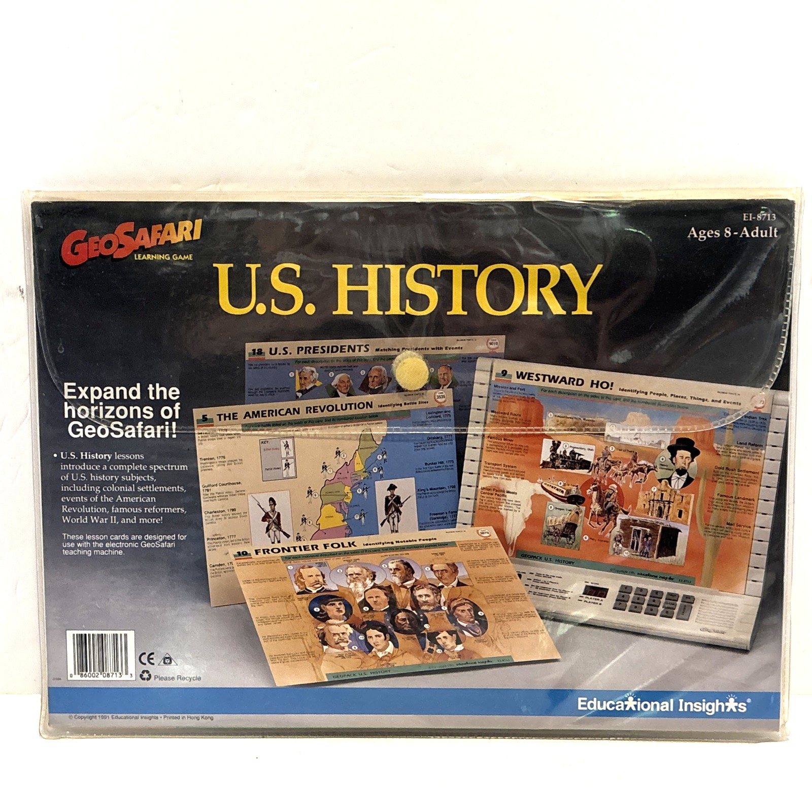 GeoSafari U.S. History Learning Game Complete Educational Insights Home School