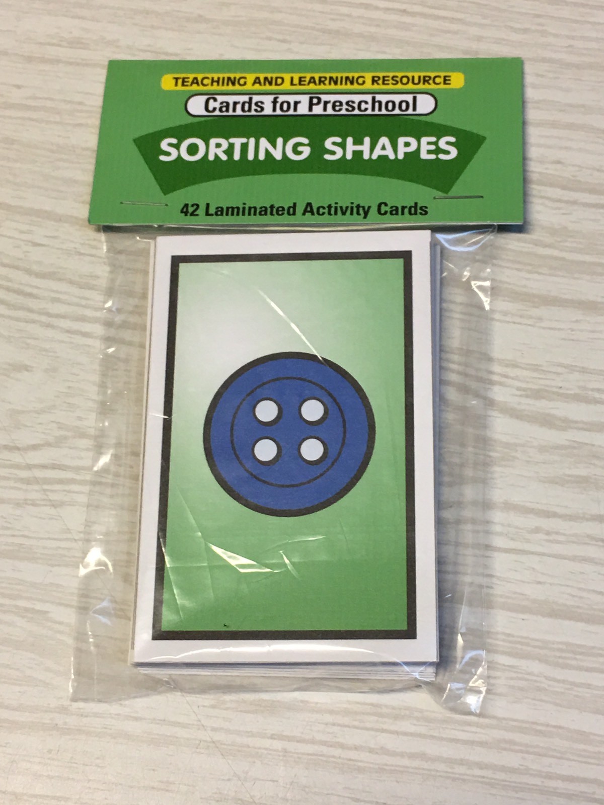 Sorting Shapes – 56 Laminated Cards – Activity Set